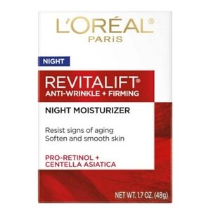 L'ORÉAL Revitalift Anti-Wrinkle Firming Pro-Retinol Night Cream Moisturizer NEW